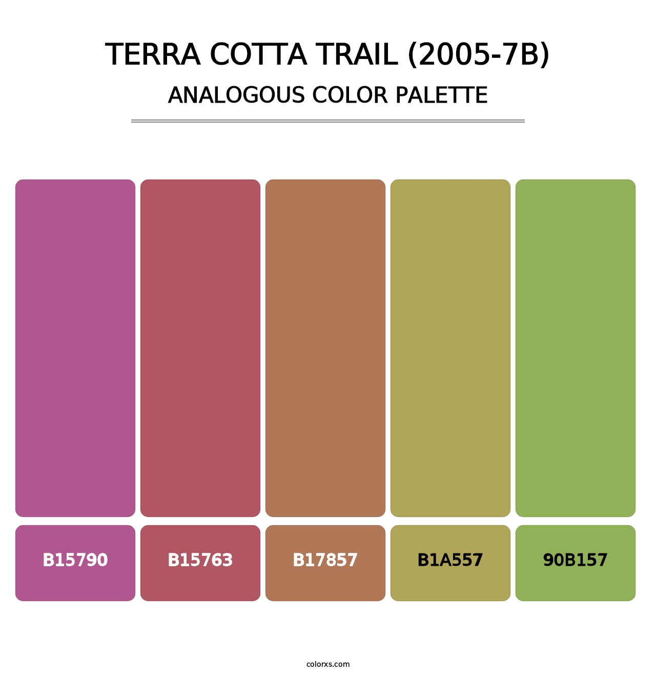 Terra Cotta Trail (2005-7B) - Analogous Color Palette