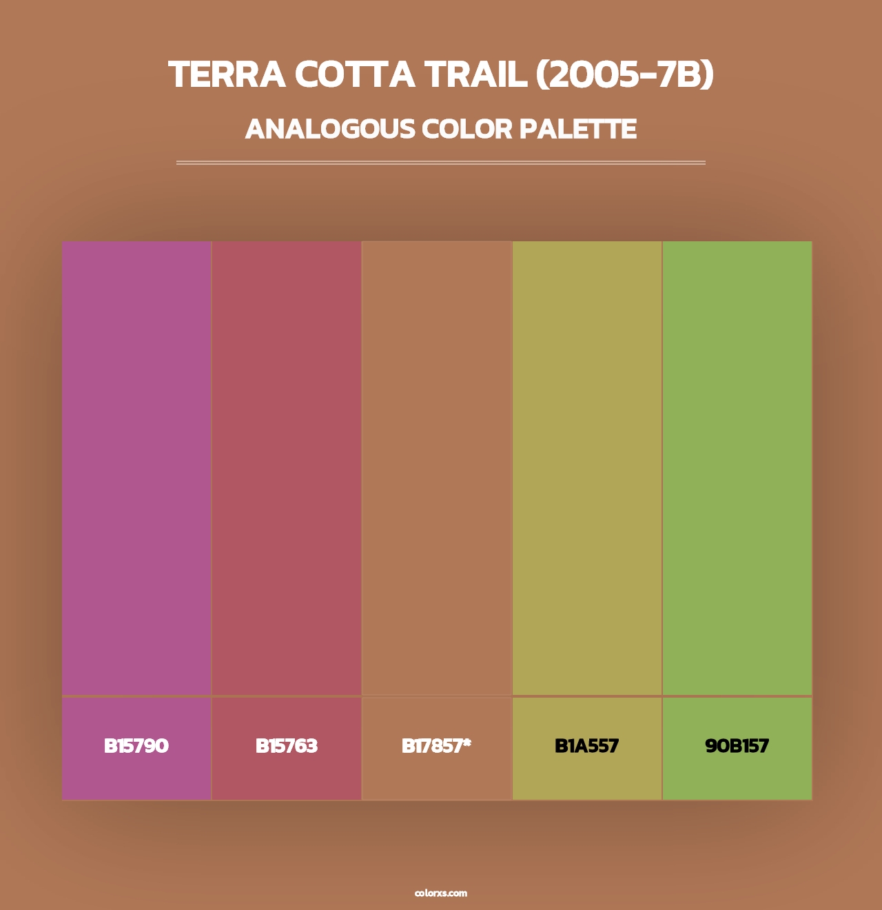 Terra Cotta Trail (2005-7B) - Analogous Color Palette
