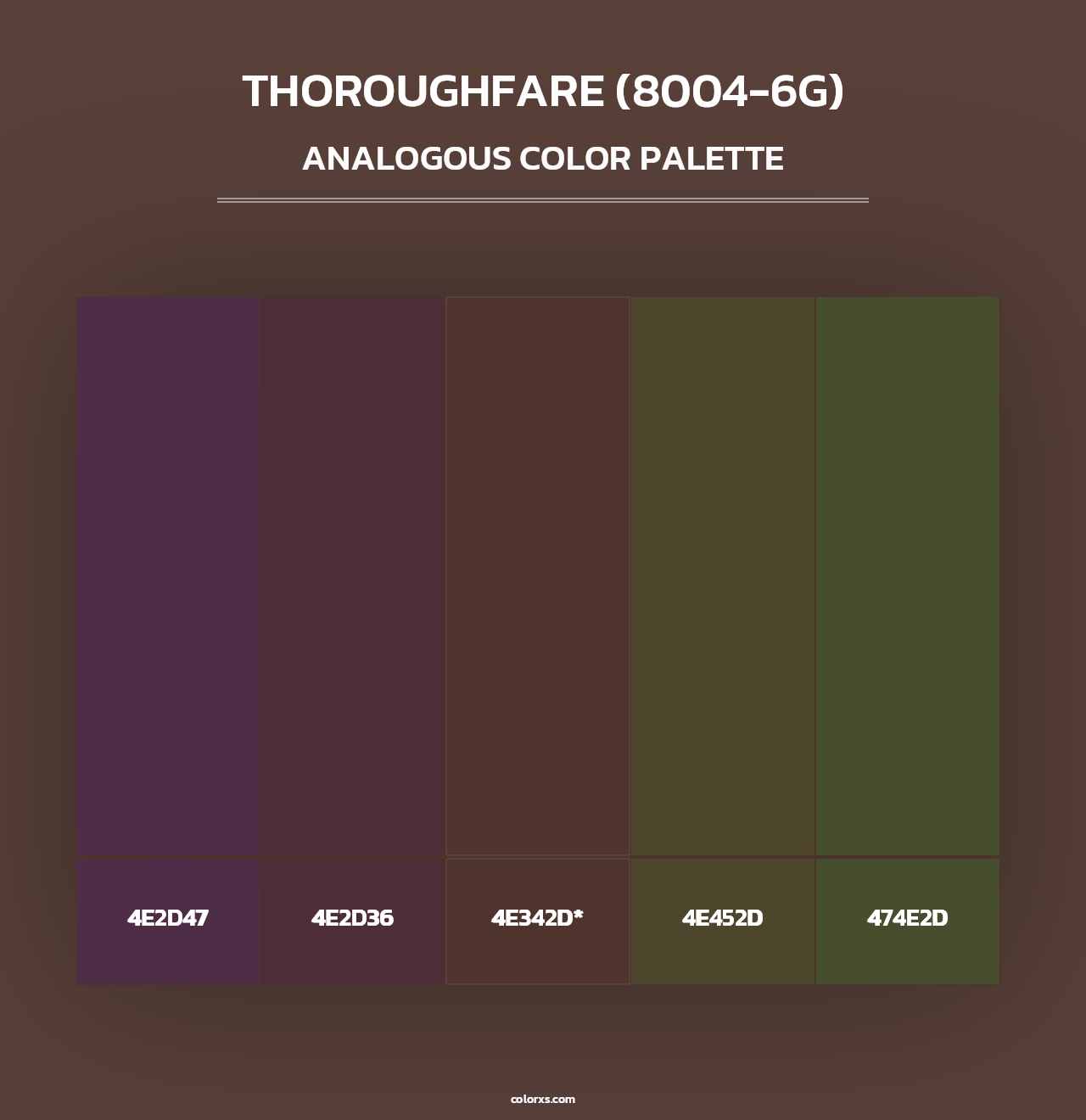 Thoroughfare (8004-6G) - Analogous Color Palette