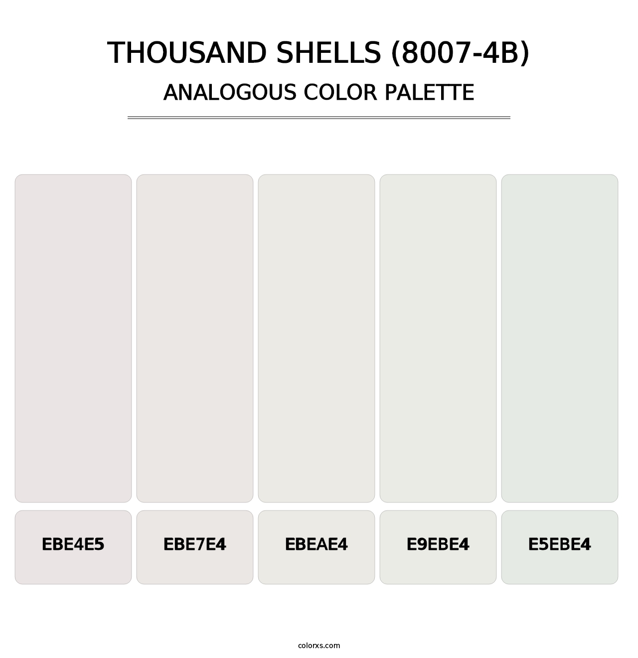 Thousand Shells (8007-4B) - Analogous Color Palette