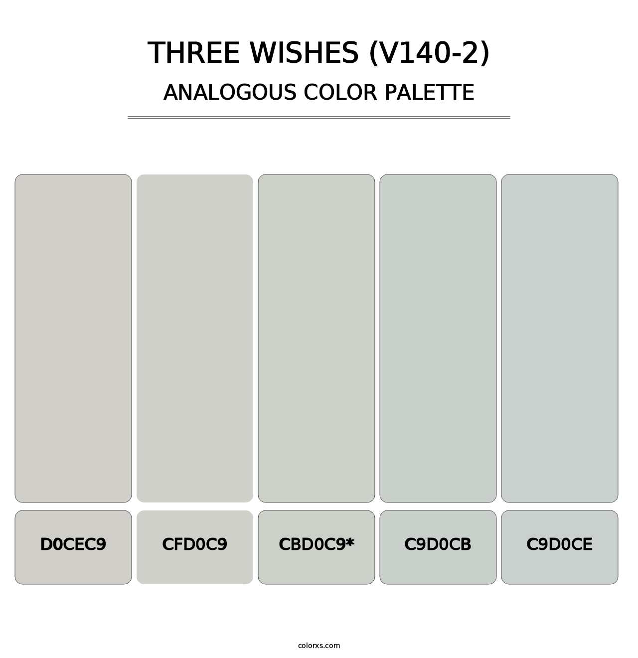 Three Wishes (V140-2) - Analogous Color Palette