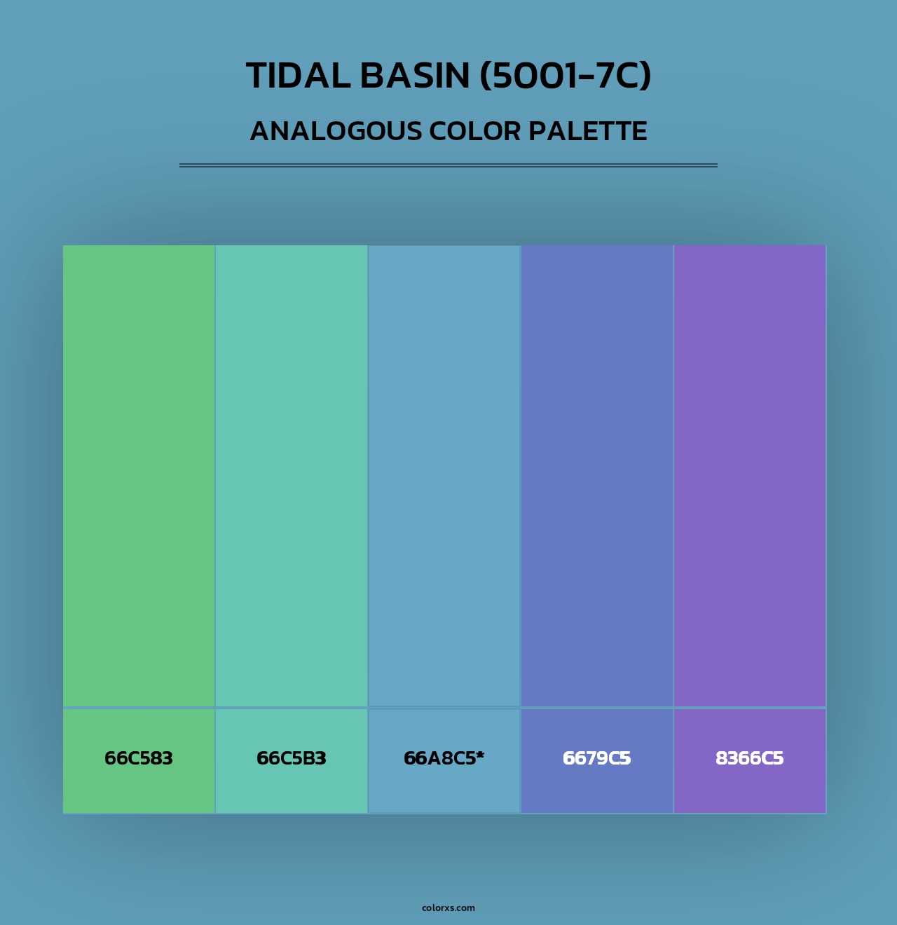 Tidal Basin (5001-7C) - Analogous Color Palette