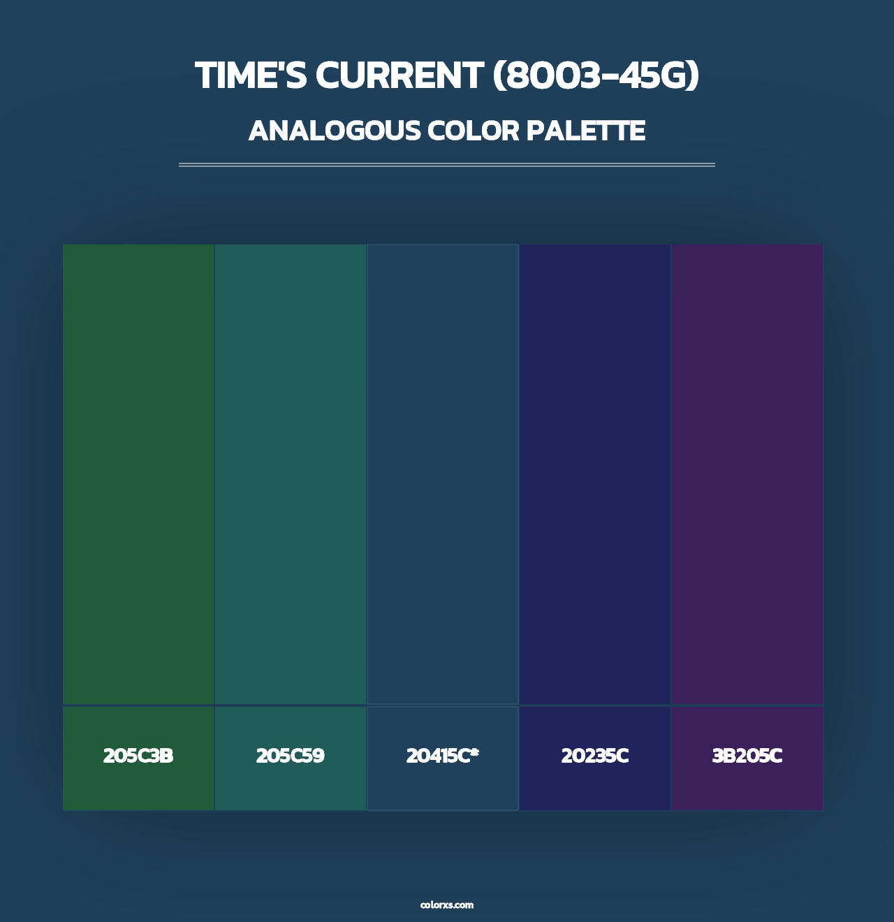 Time's Current (8003-45G) - Analogous Color Palette