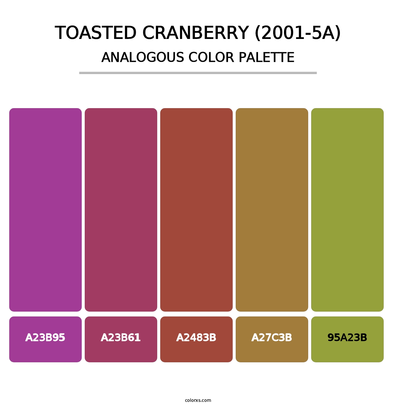 Toasted Cranberry (2001-5A) - Analogous Color Palette