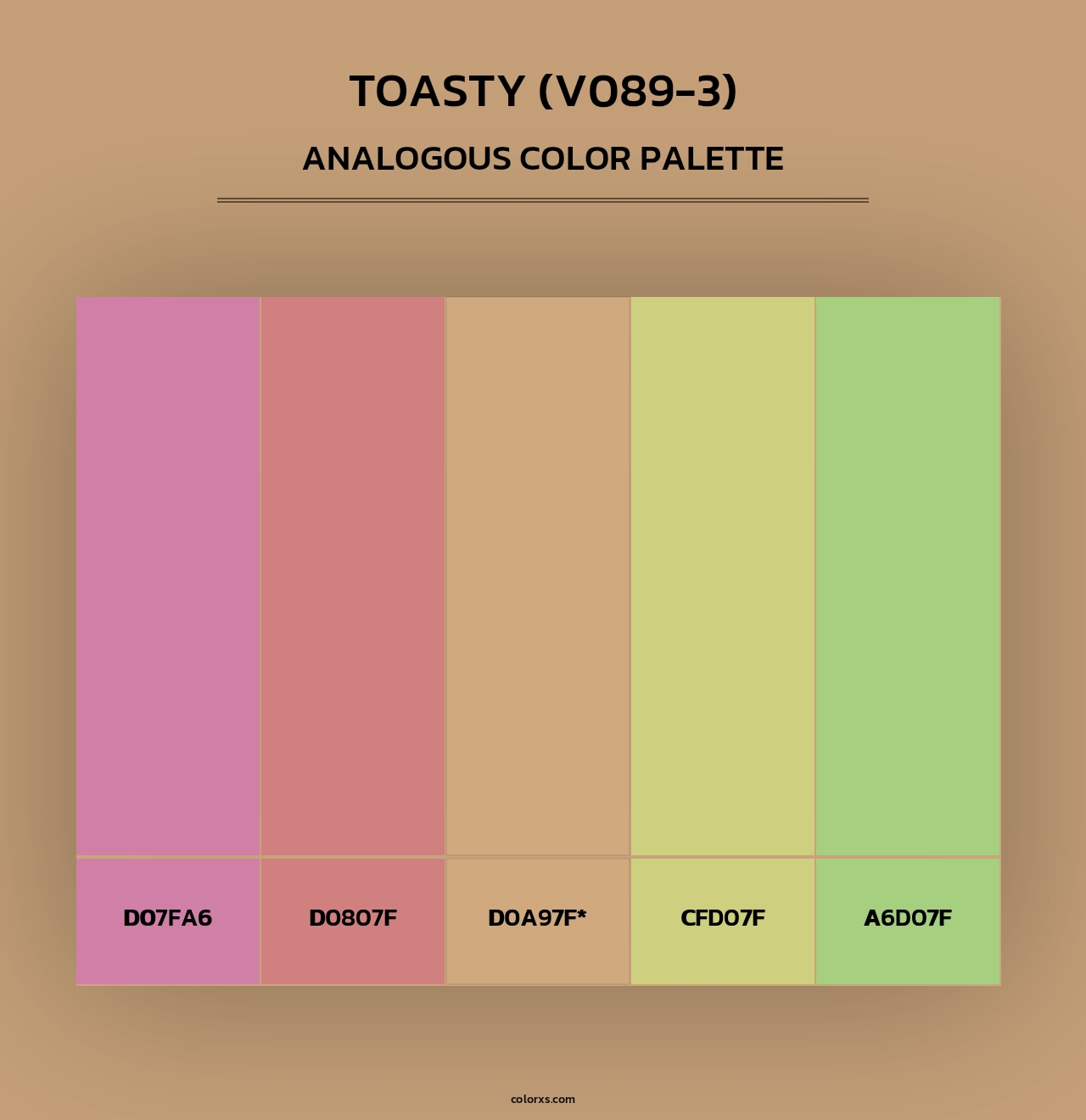 Toasty (V089-3) - Analogous Color Palette