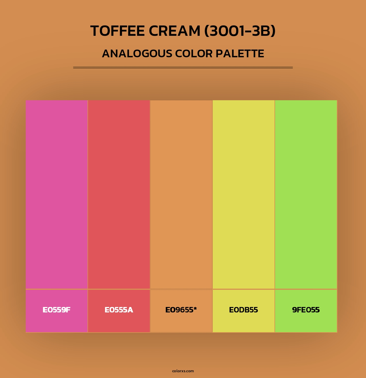 Toffee Cream (3001-3B) - Analogous Color Palette