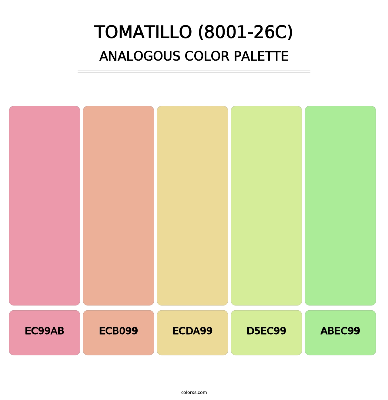Tomatillo (8001-26C) - Analogous Color Palette