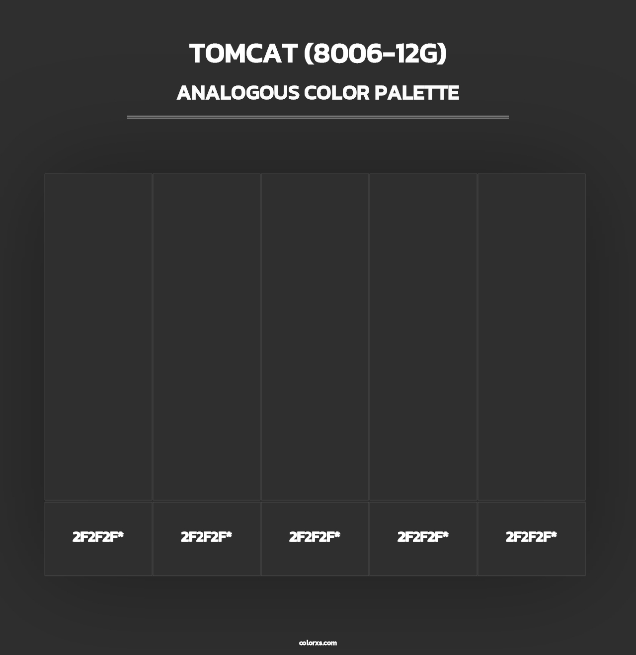 Tomcat (8006-12G) - Analogous Color Palette