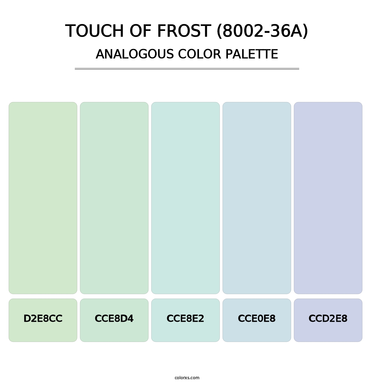 Touch of Frost (8002-36A) - Analogous Color Palette