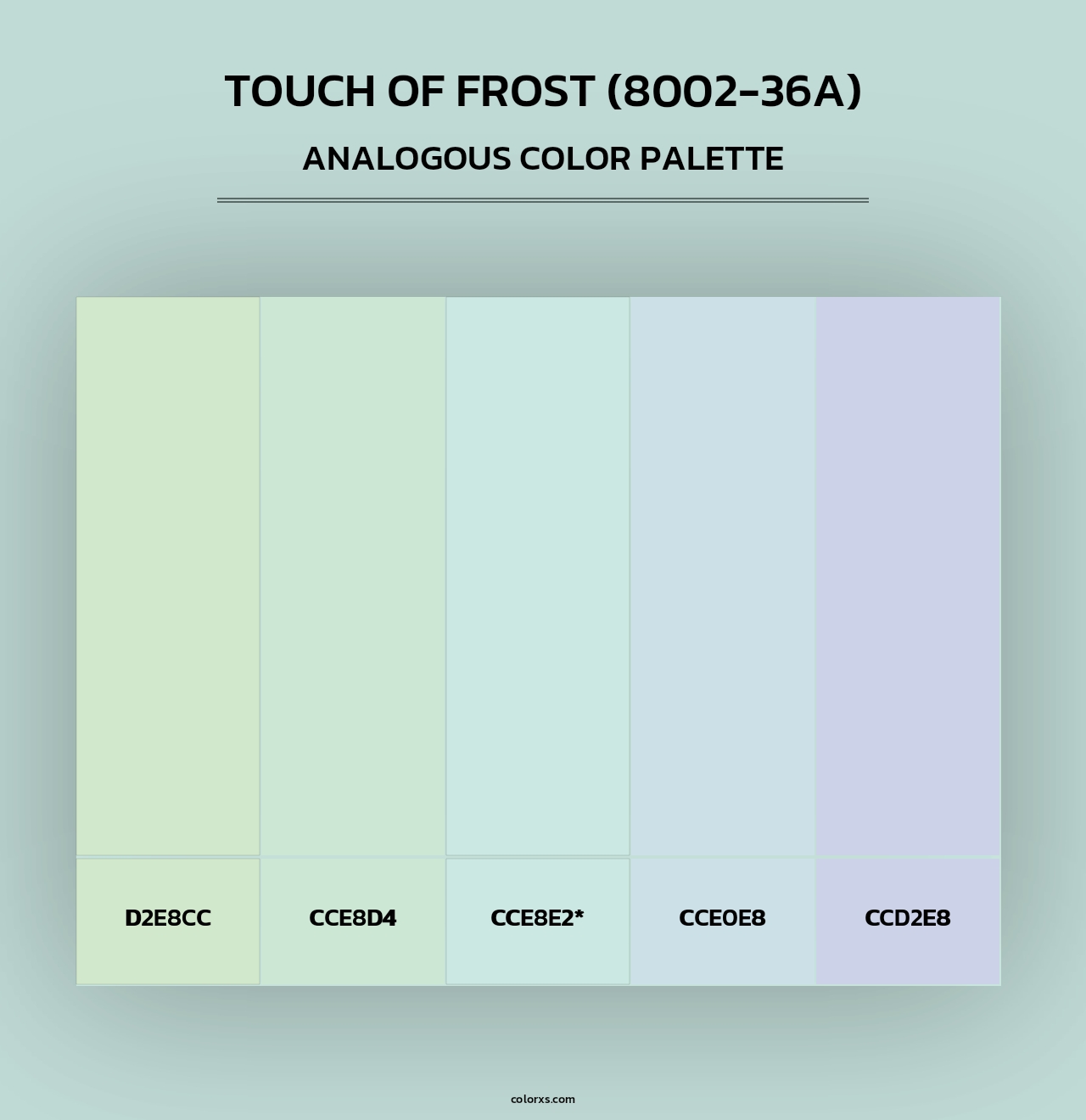 Touch of Frost (8002-36A) - Analogous Color Palette