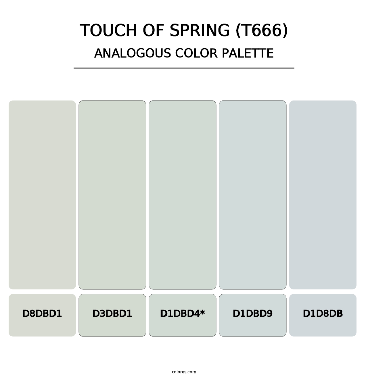 Touch of Spring (T666) - Analogous Color Palette