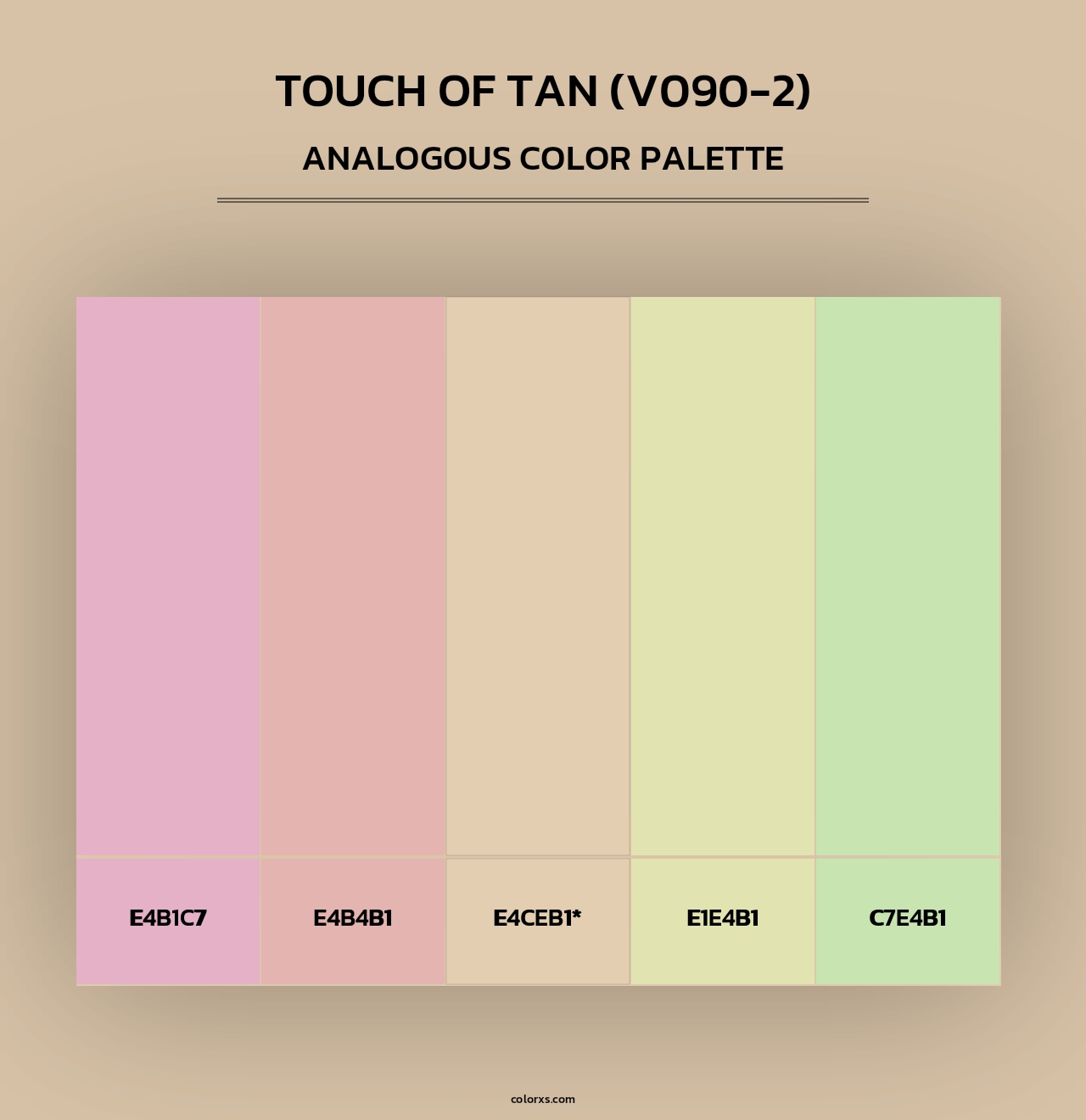Touch of Tan (V090-2) - Analogous Color Palette