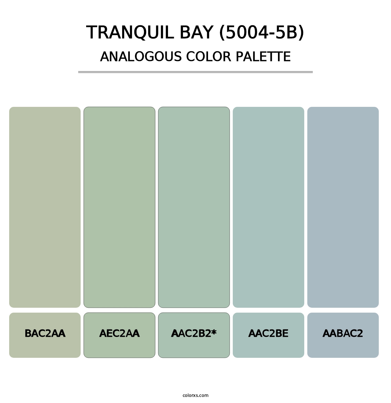 Tranquil Bay (5004-5B) - Analogous Color Palette