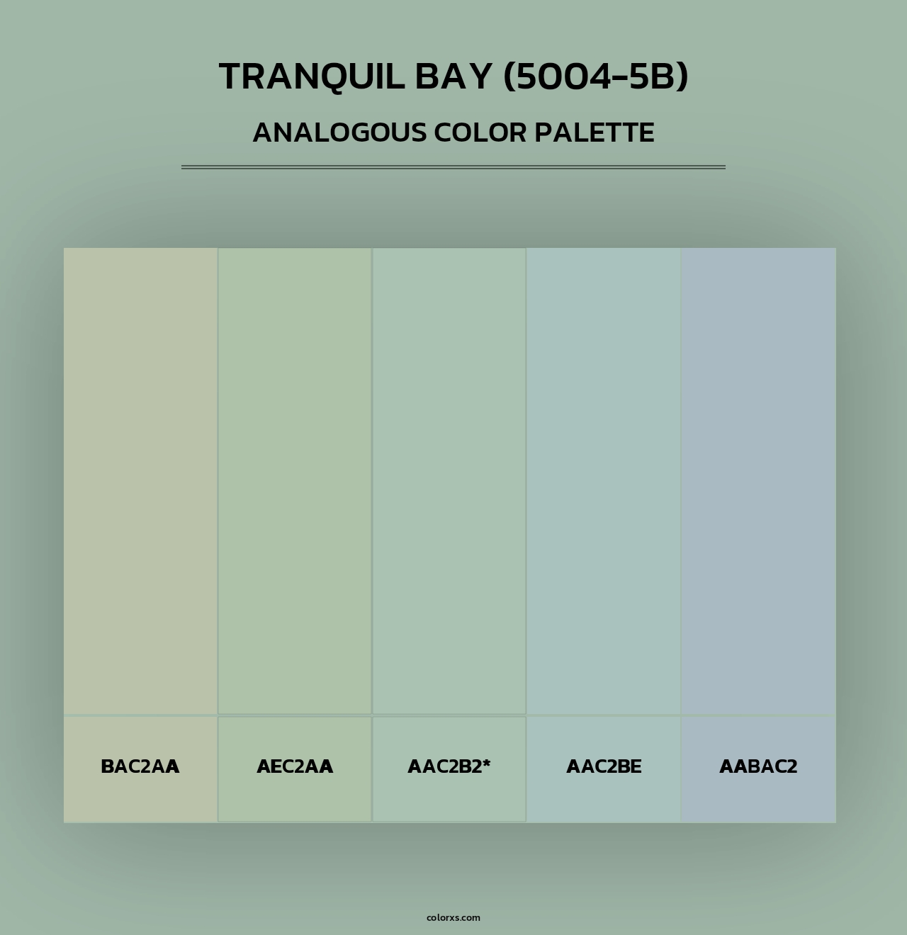Tranquil Bay (5004-5B) - Analogous Color Palette