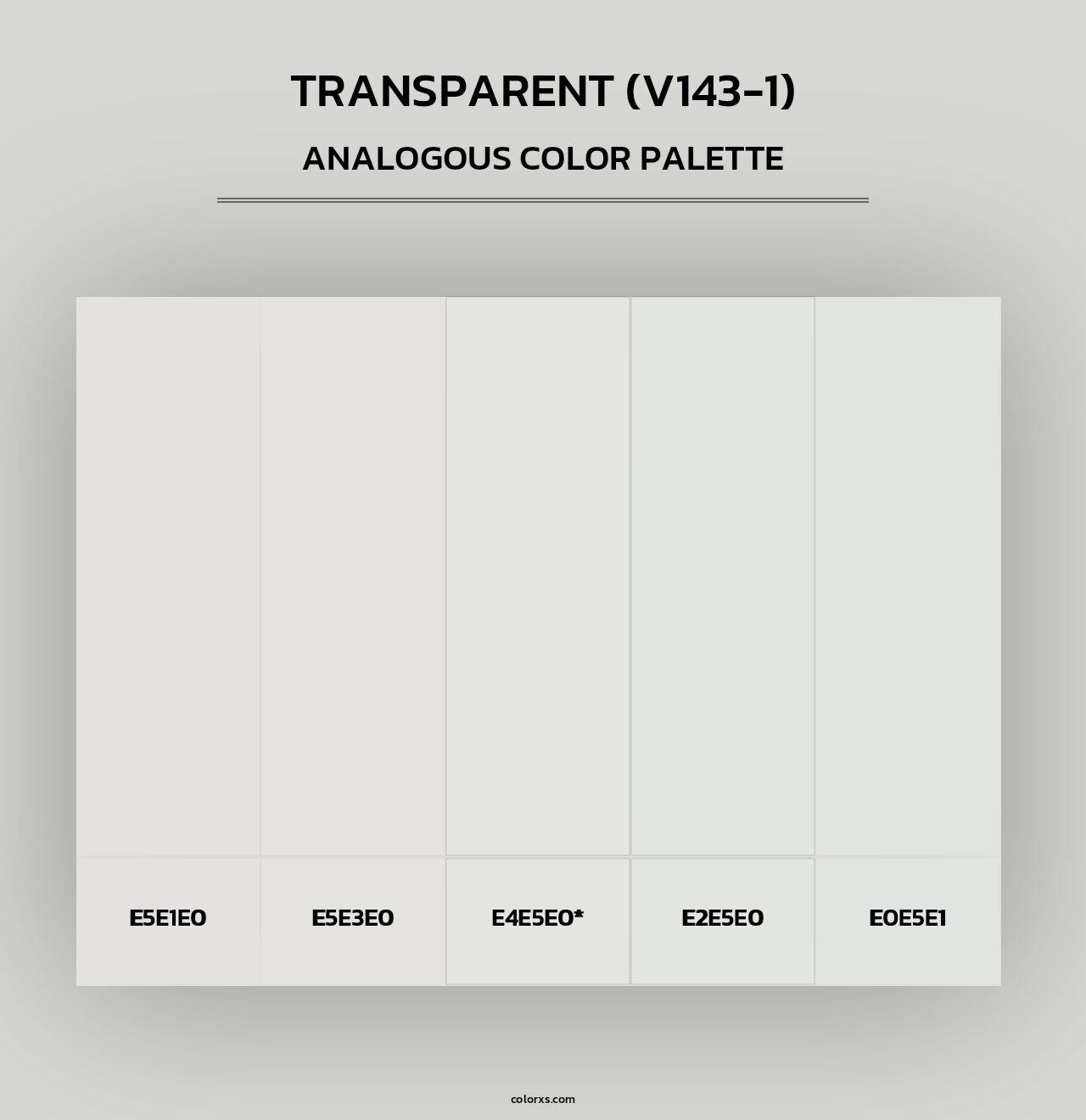 Transparent (V143-1) - Analogous Color Palette