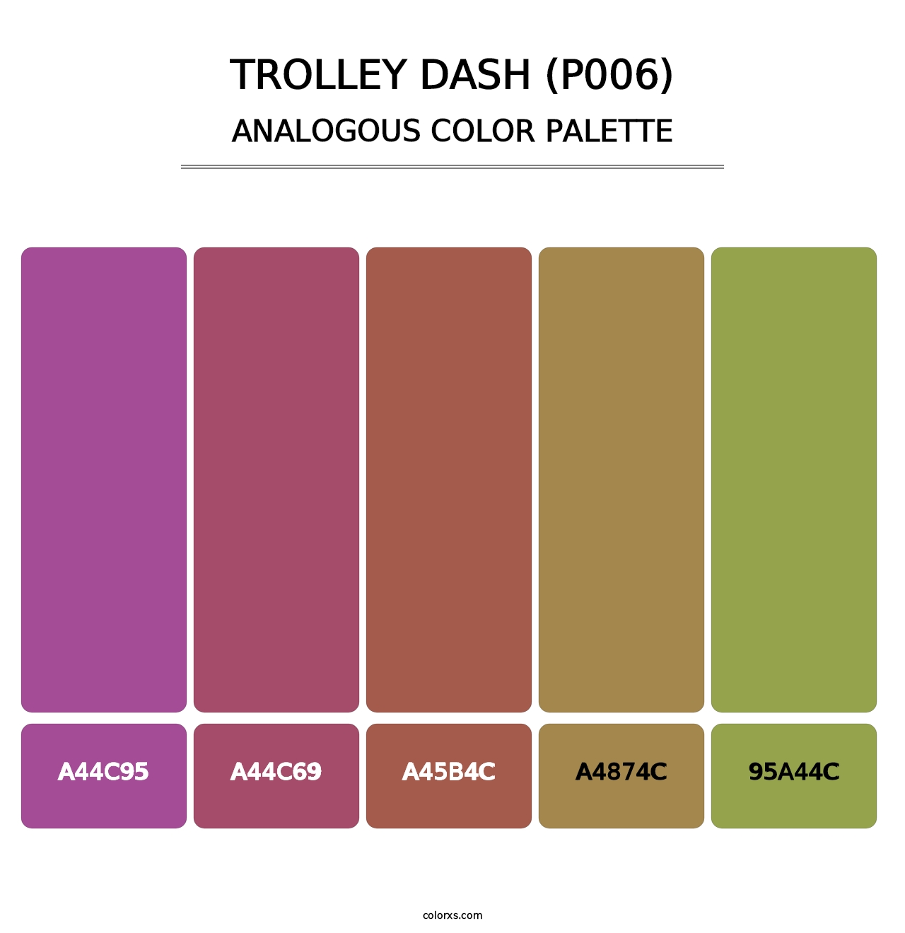 Trolley Dash (P006) - Analogous Color Palette
