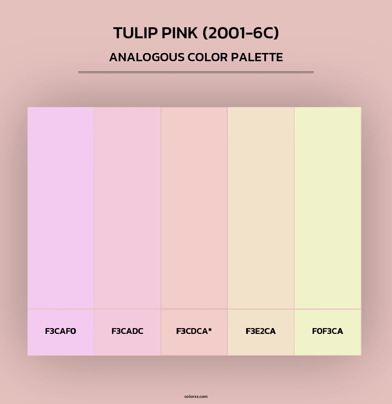Tulip Pink (2001-6C) - Analogous Color Palette