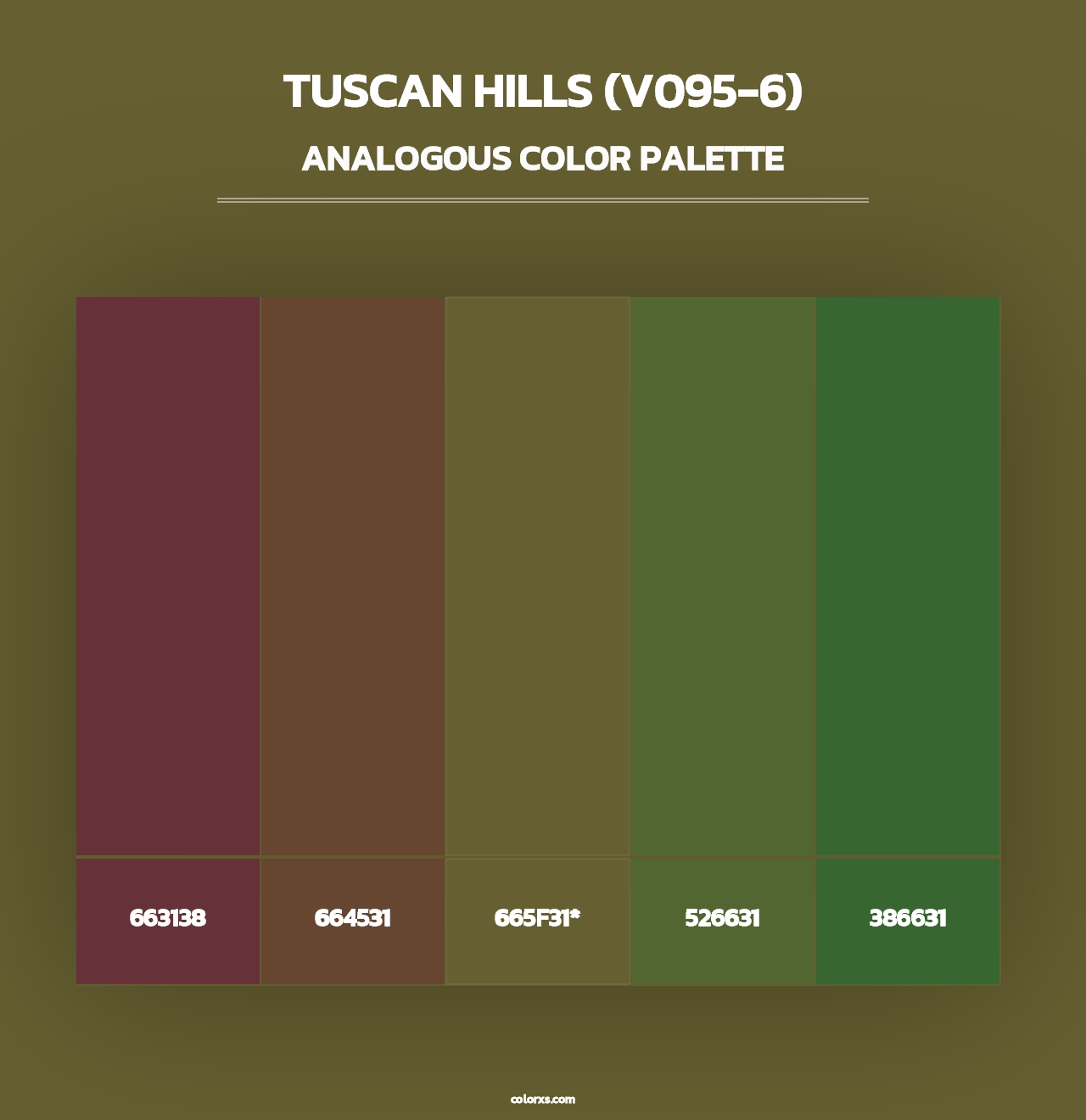 Tuscan Hills (V095-6) - Analogous Color Palette