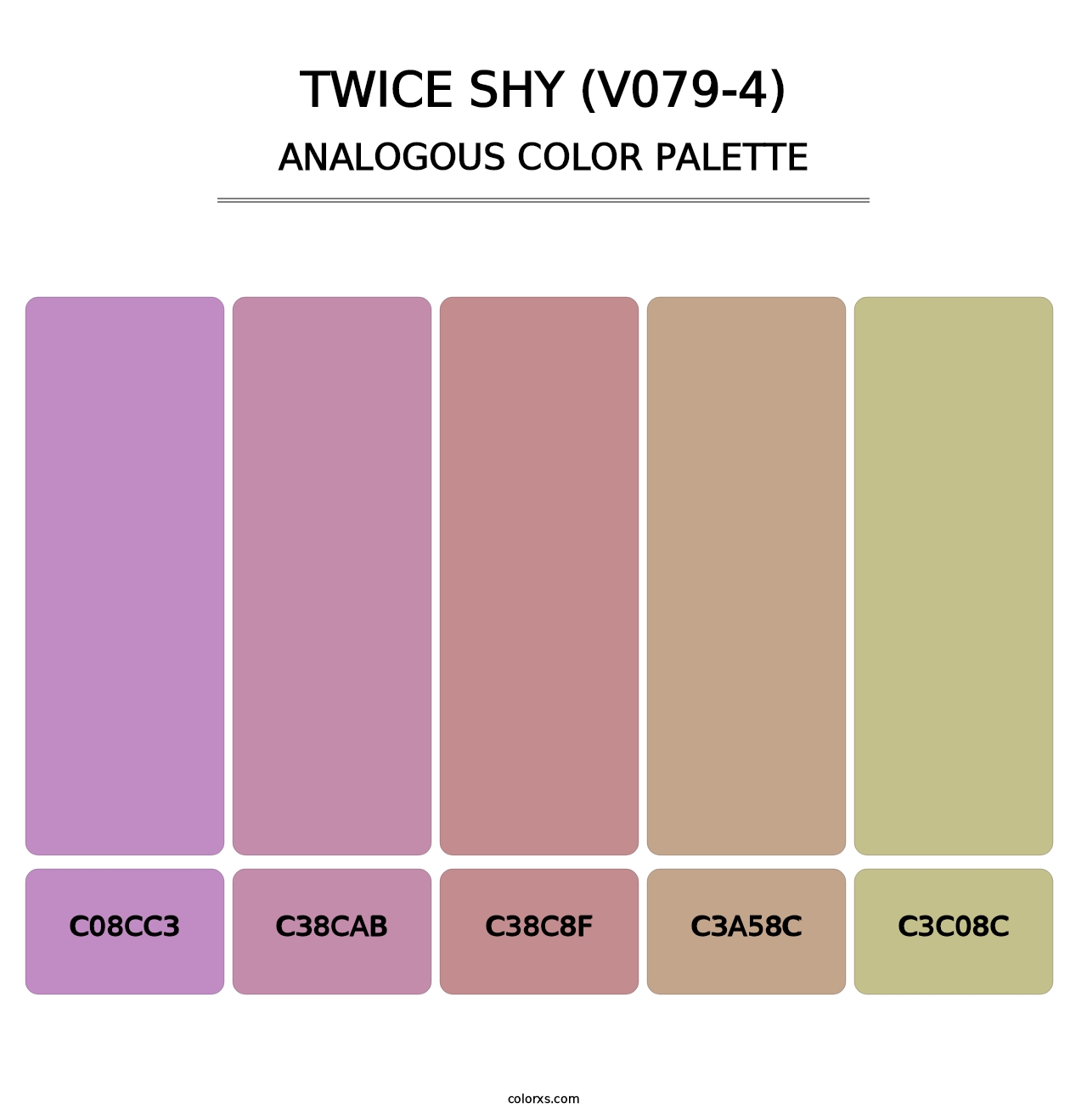 Twice Shy (V079-4) - Analogous Color Palette