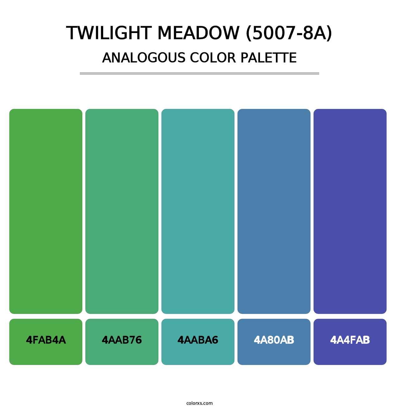 Twilight Meadow (5007-8A) - Analogous Color Palette