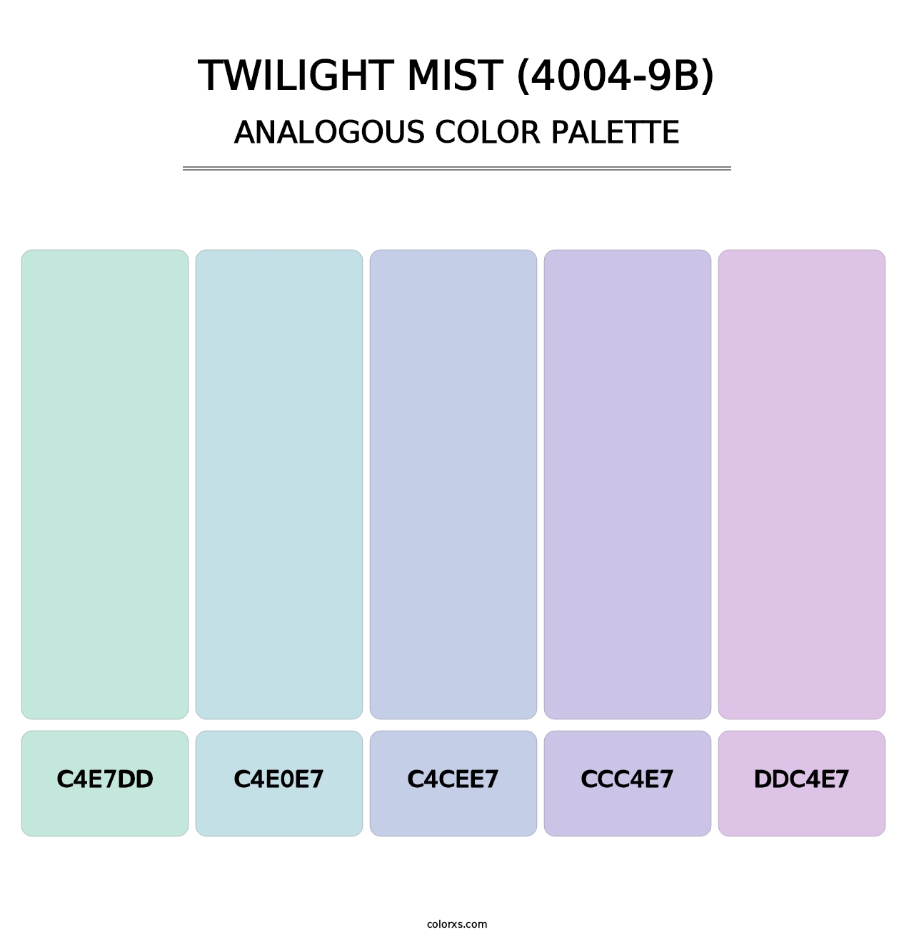 Twilight Mist (4004-9B) - Analogous Color Palette