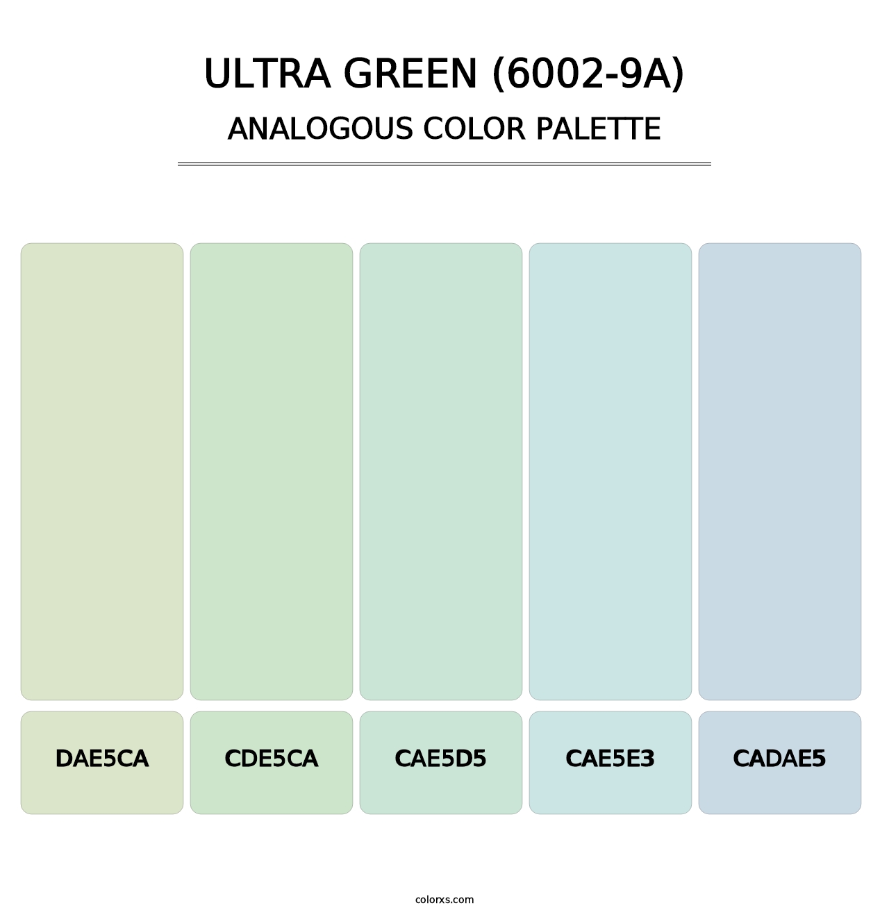 Ultra Green (6002-9A) - Analogous Color Palette