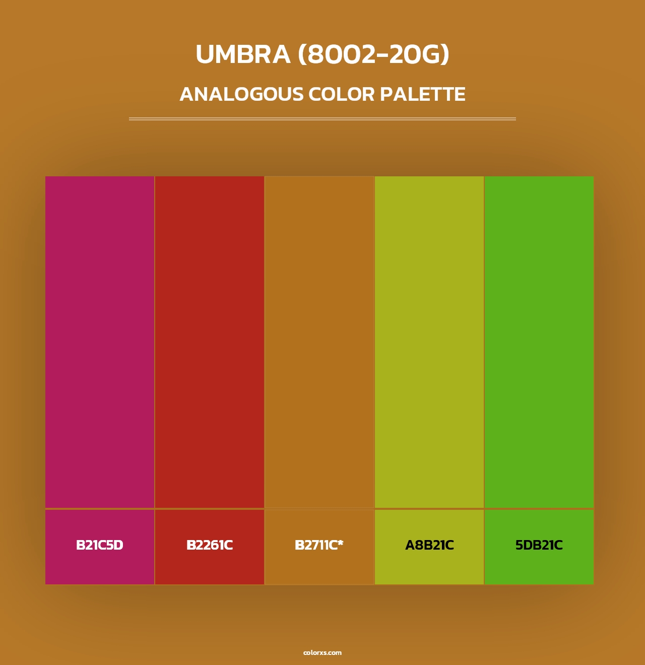 Umbra (8002-20G) - Analogous Color Palette