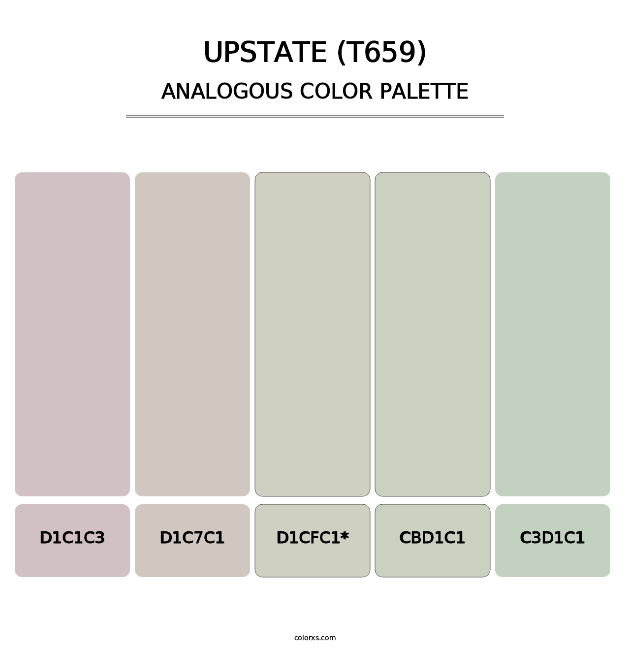Upstate (T659) - Analogous Color Palette
