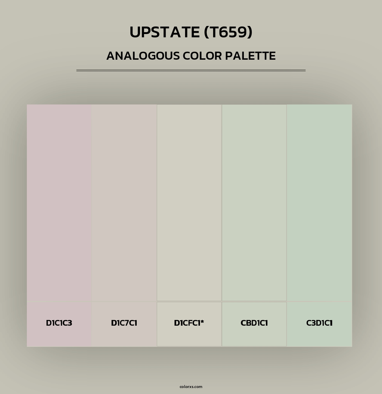 Upstate (T659) - Analogous Color Palette