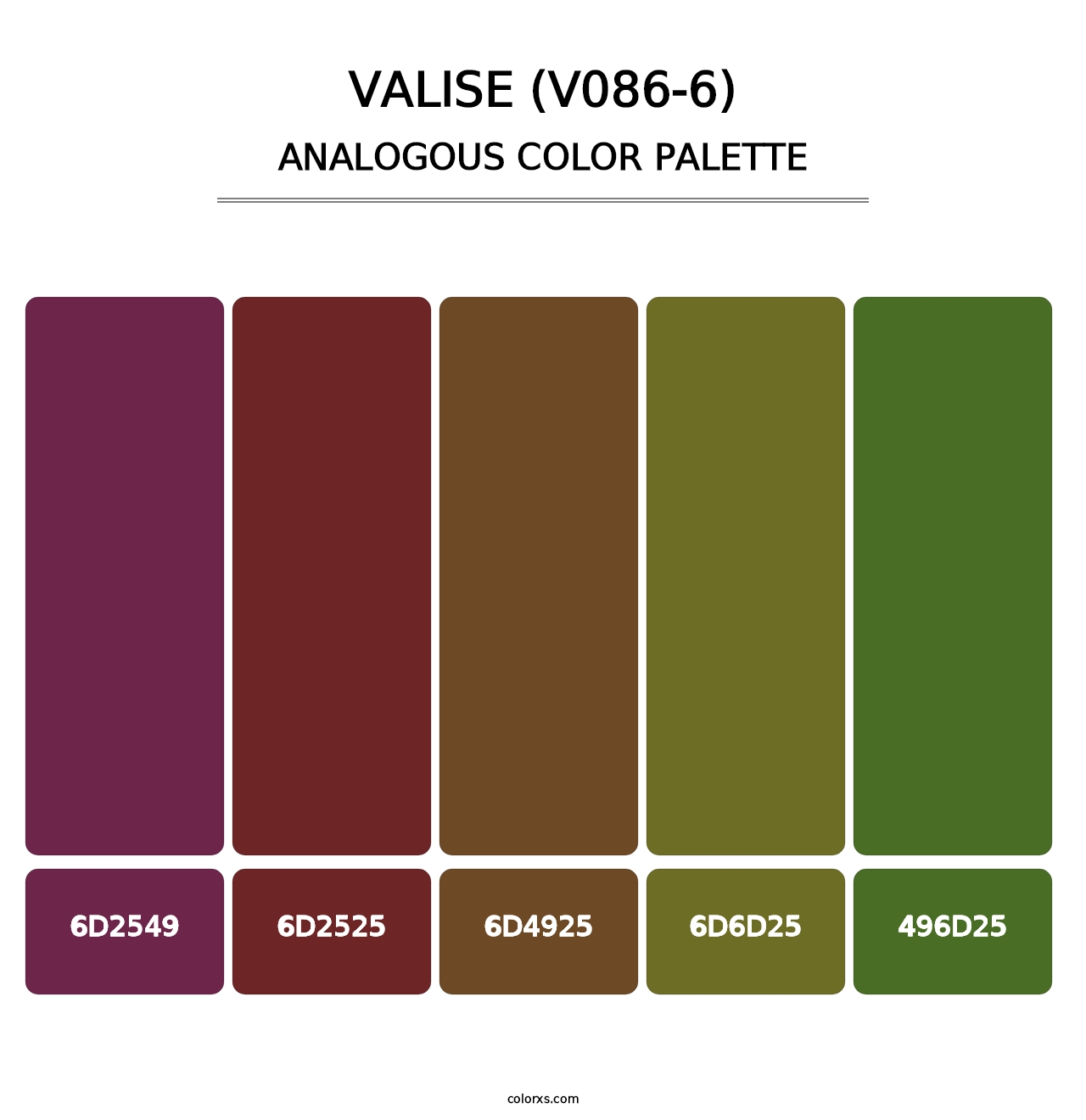 Valise (V086-6) - Analogous Color Palette