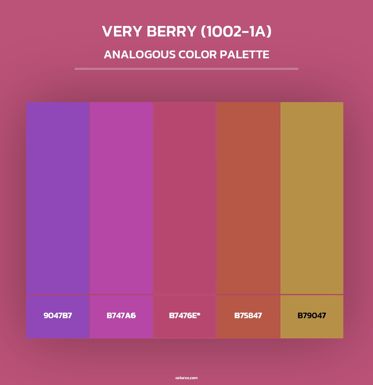 Very Berry (1002-1A) - Analogous Color Palette