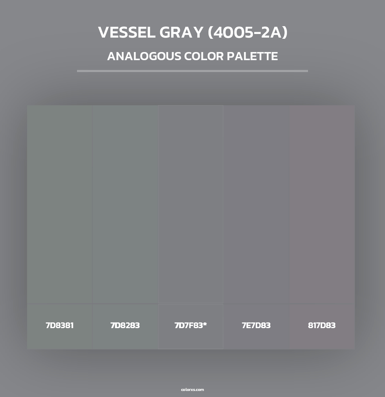 Vessel Gray (4005-2A) - Analogous Color Palette