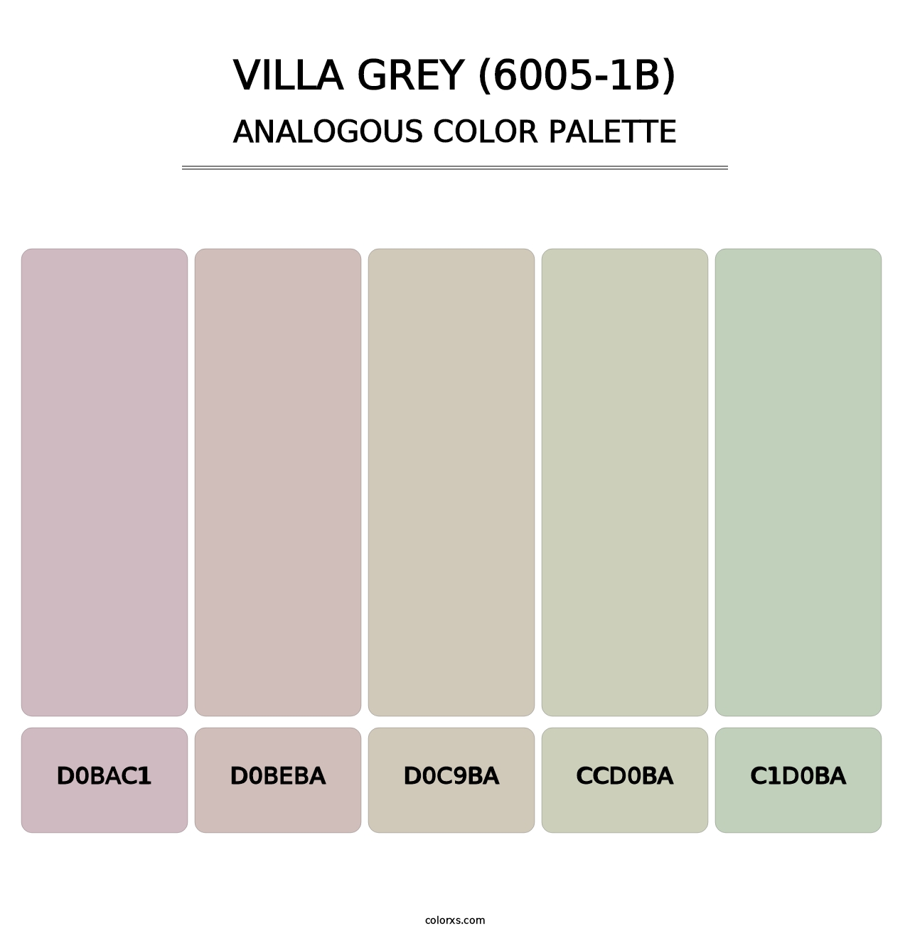 Villa Grey (6005-1B) - Analogous Color Palette
