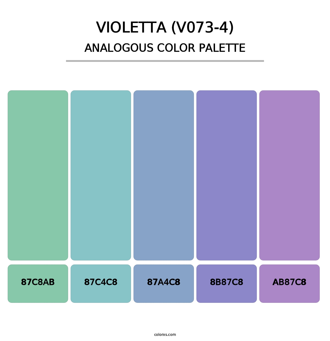 Violetta (V073-4) - Analogous Color Palette