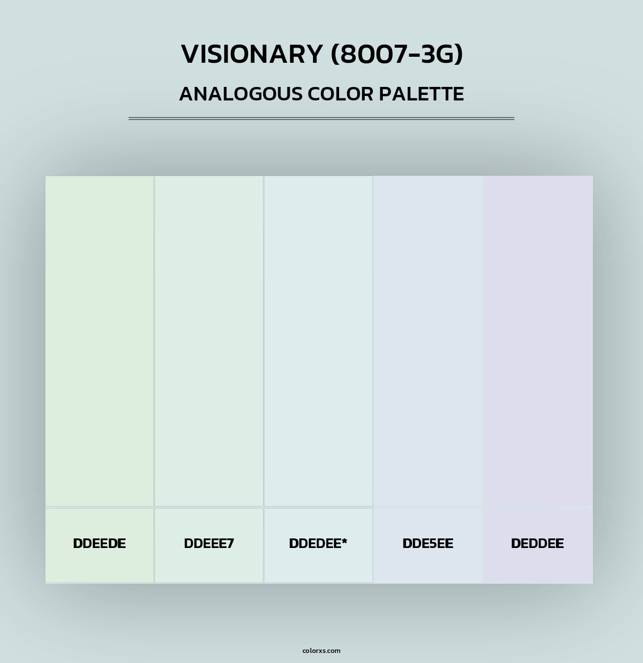 Visionary (8007-3G) - Analogous Color Palette