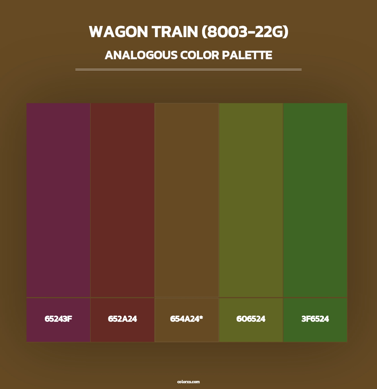 Wagon Train (8003-22G) - Analogous Color Palette