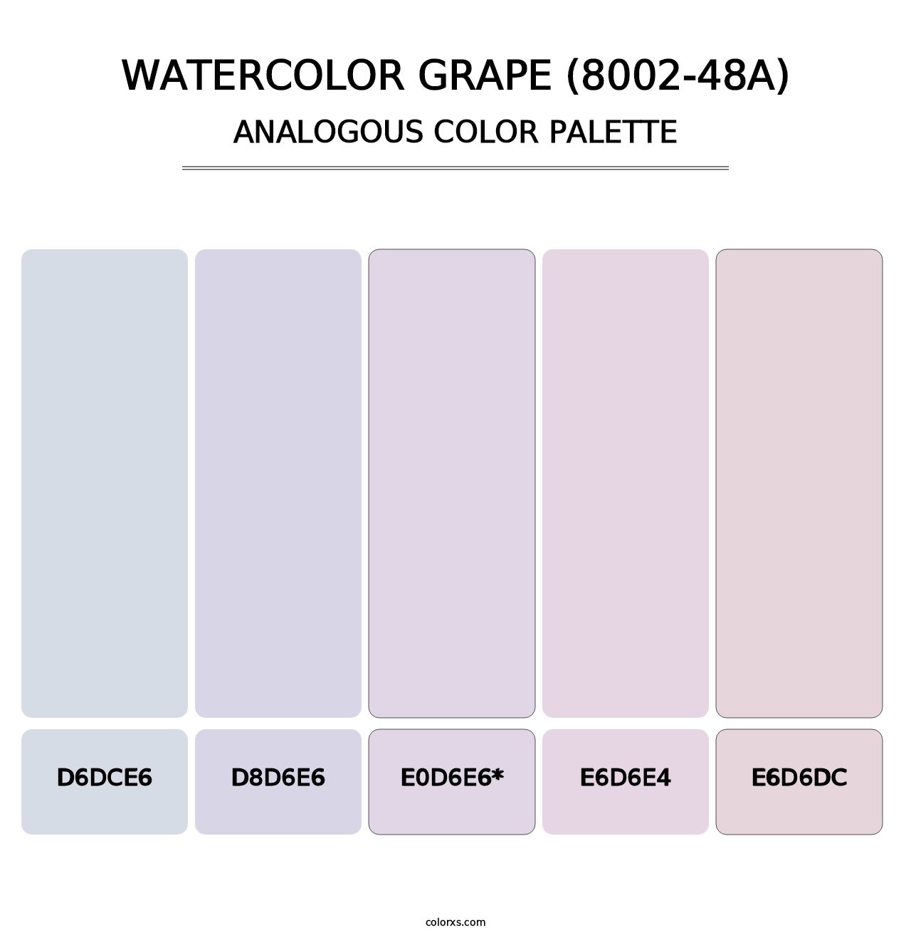 Watercolor Grape (8002-48A) - Analogous Color Palette