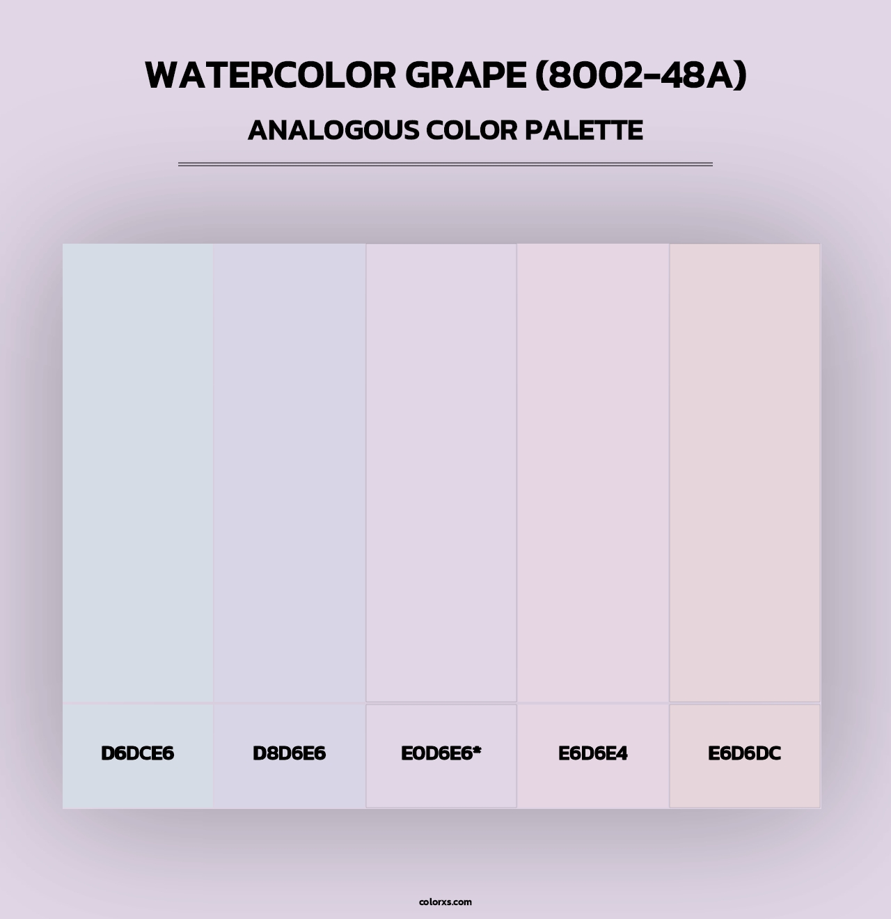 Watercolor Grape (8002-48A) - Analogous Color Palette