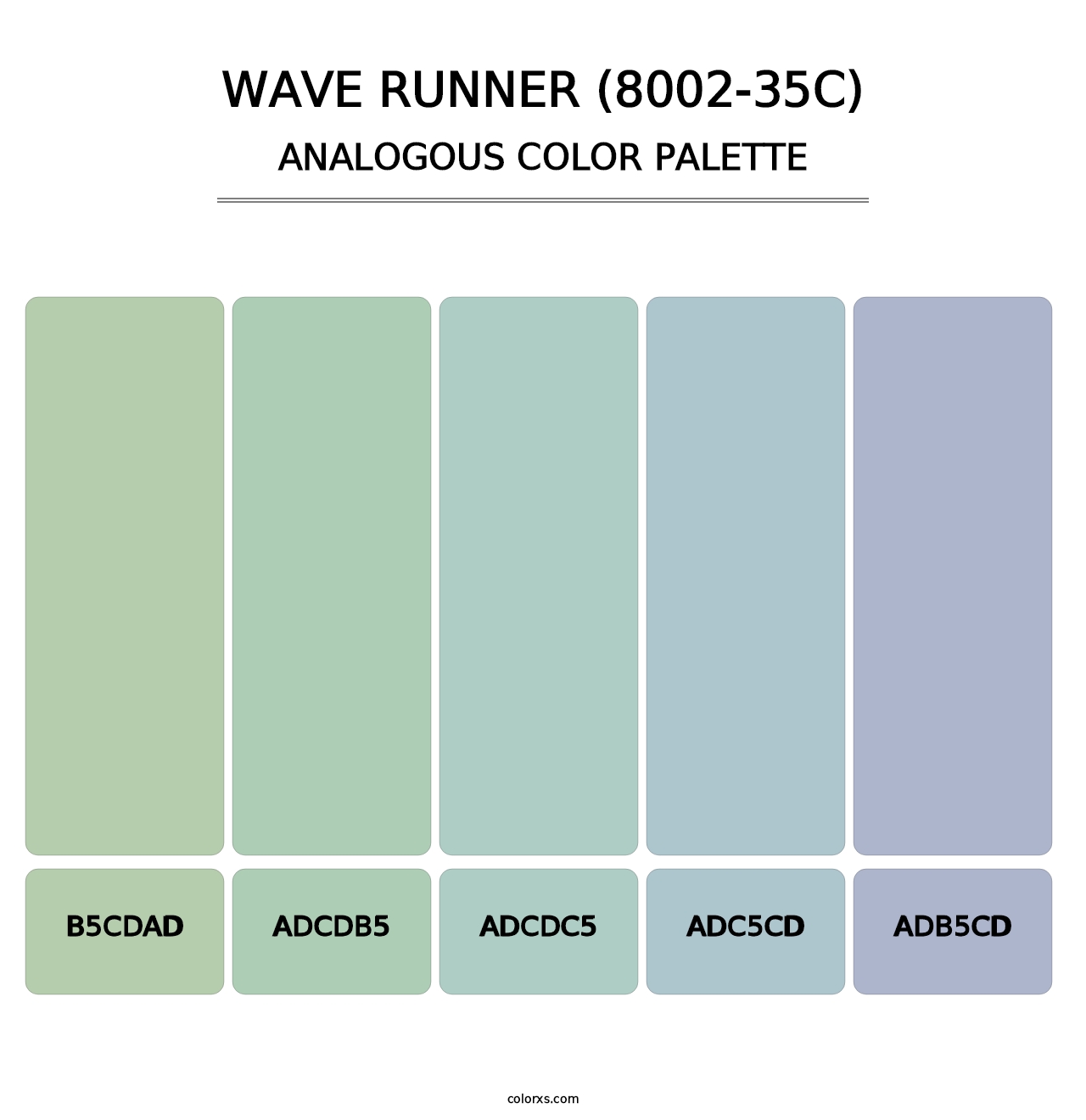 Wave Runner (8002-35C) - Analogous Color Palette