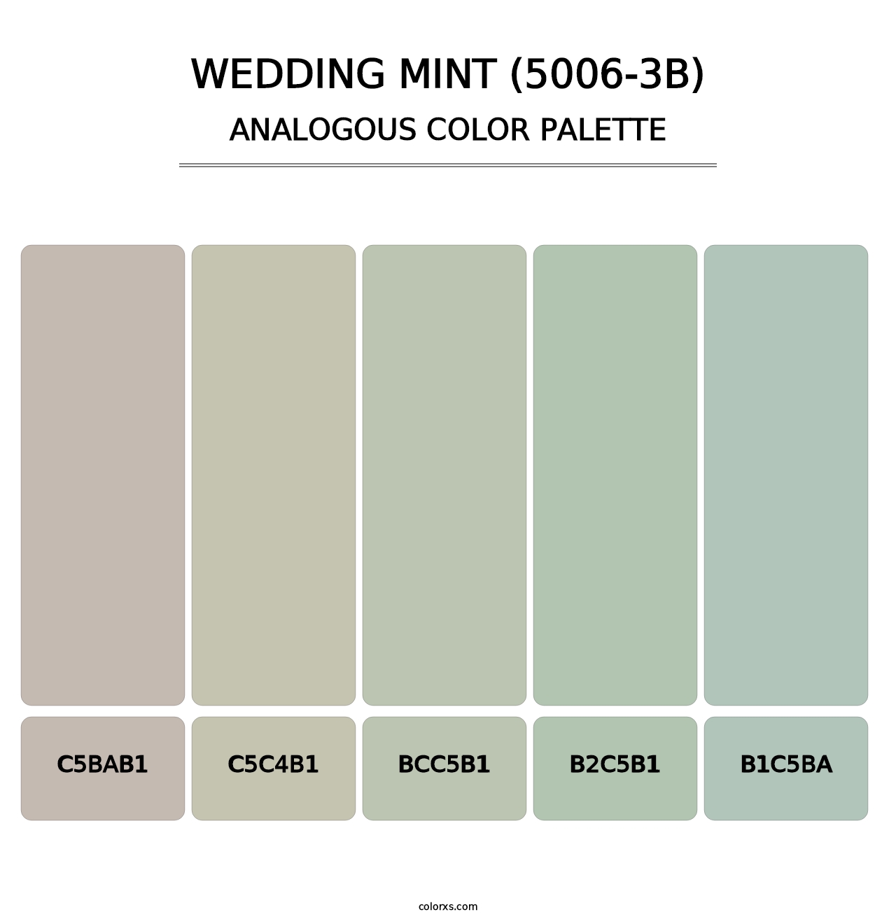 Wedding Mint (5006-3B) - Analogous Color Palette