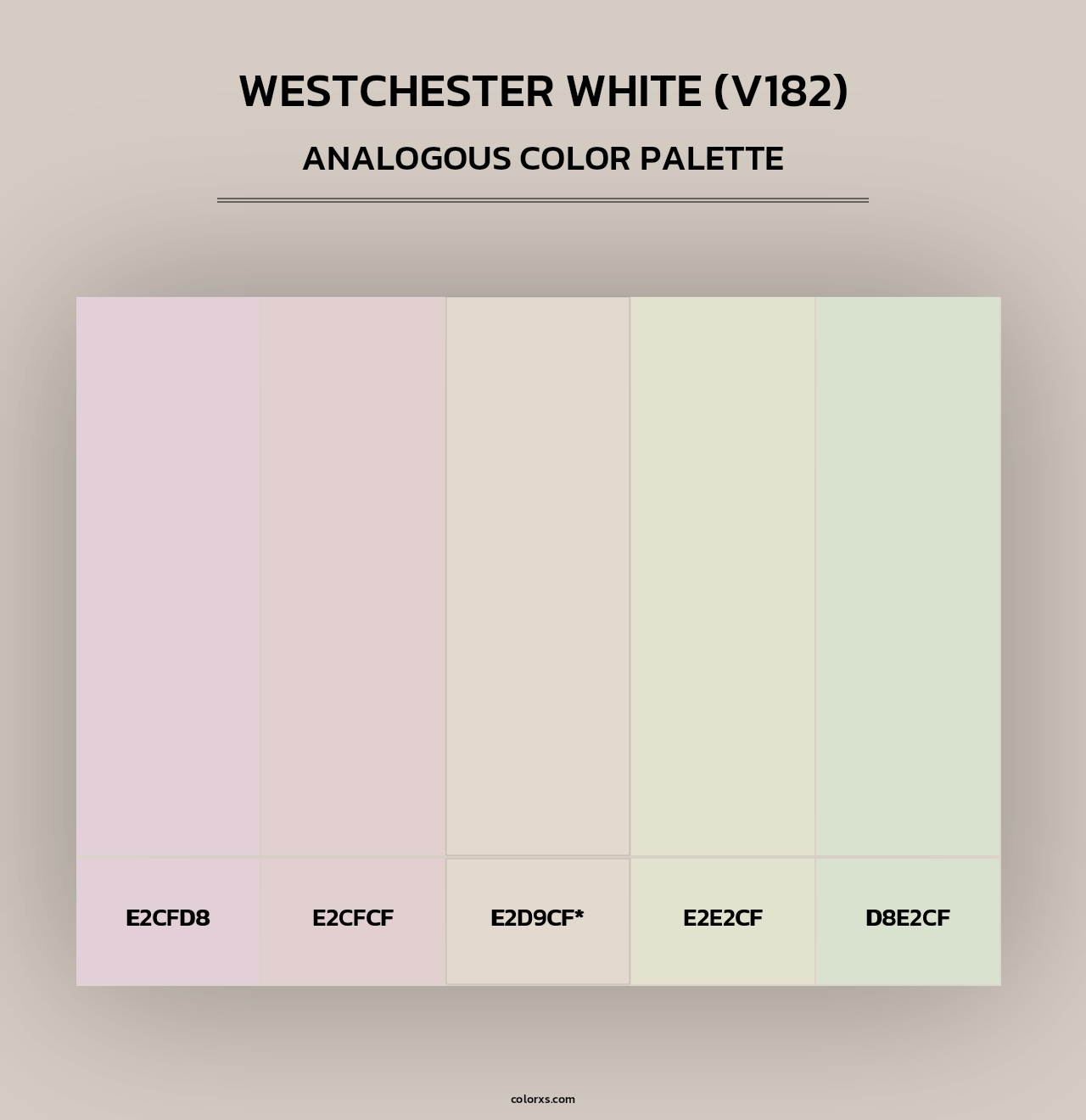Westchester White (V182) - Analogous Color Palette