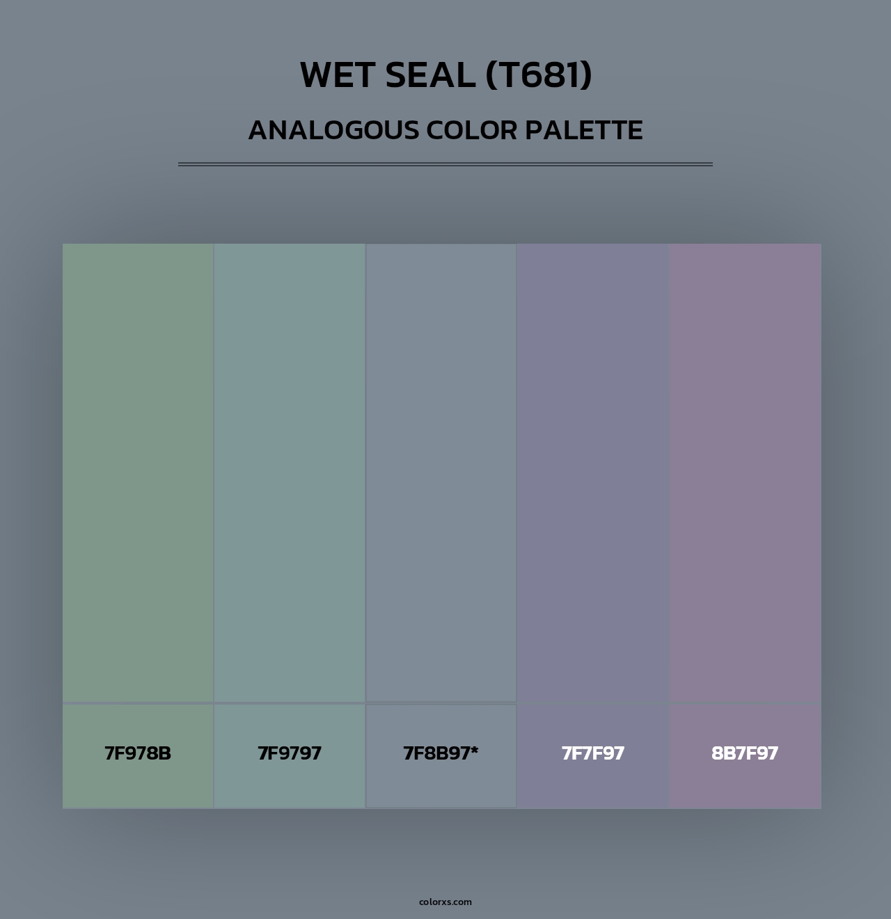 Wet Seal (T681) - Analogous Color Palette