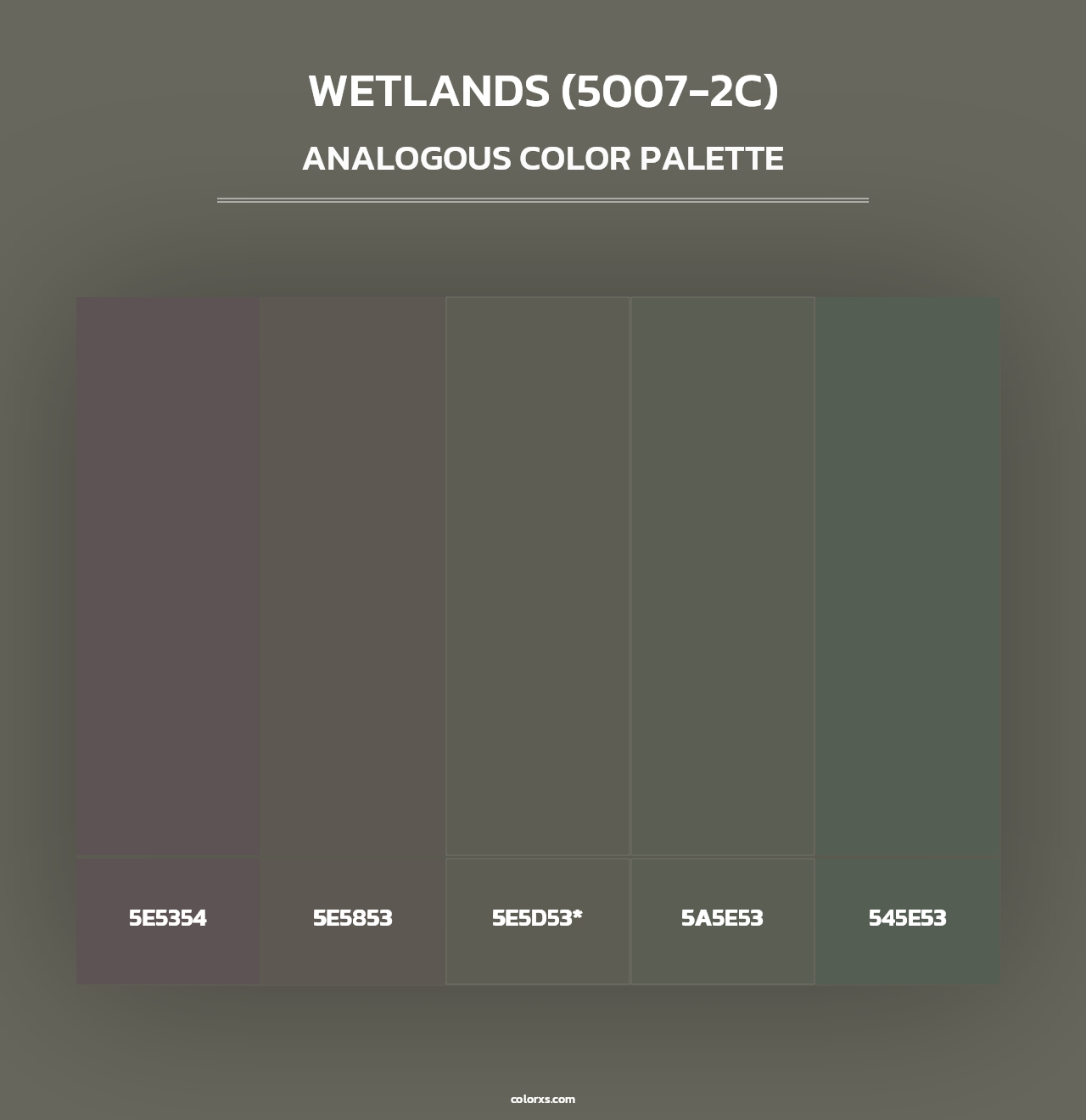 Wetlands (5007-2C) - Analogous Color Palette