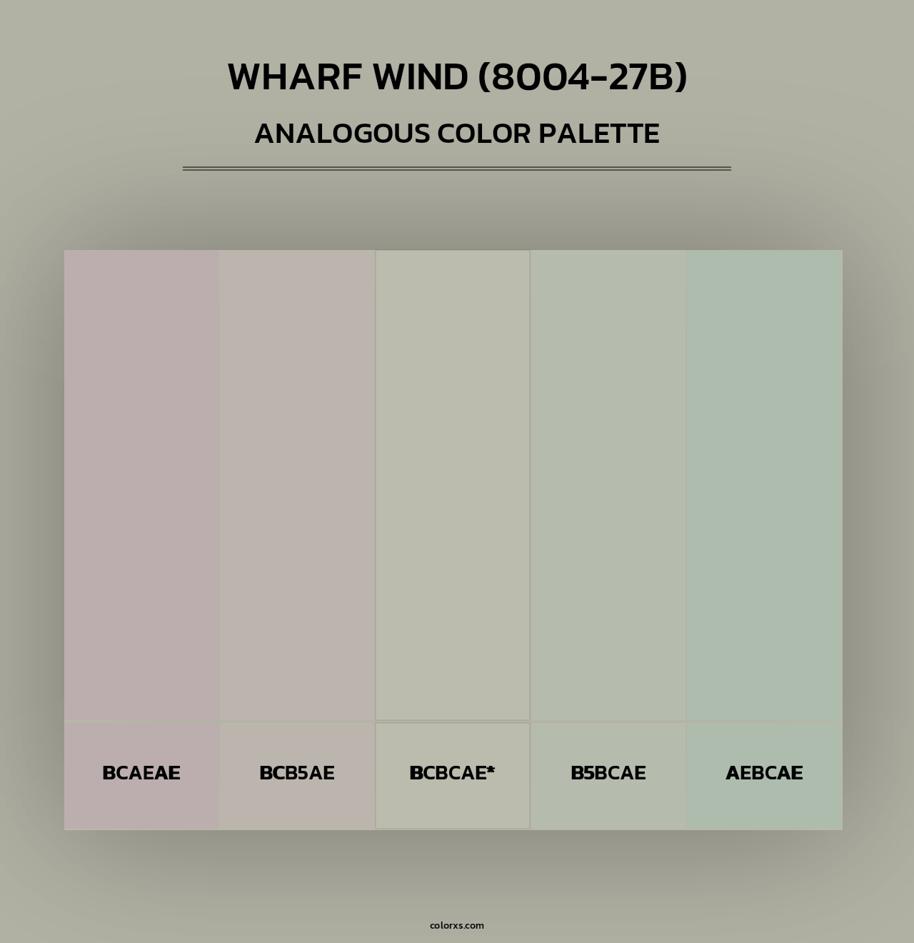 Wharf Wind (8004-27B) - Analogous Color Palette