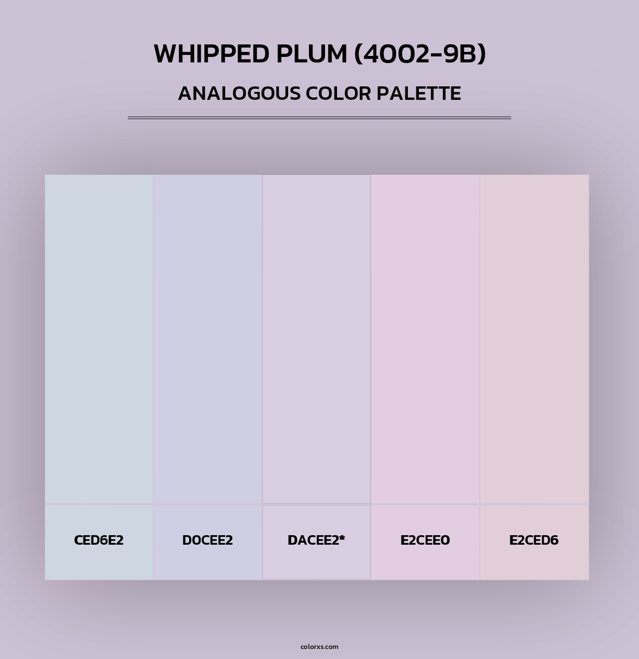 Whipped Plum (4002-9B) - Analogous Color Palette