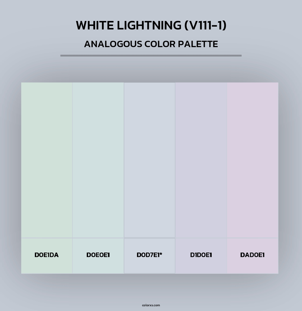 White Lightning (V111-1) - Analogous Color Palette
