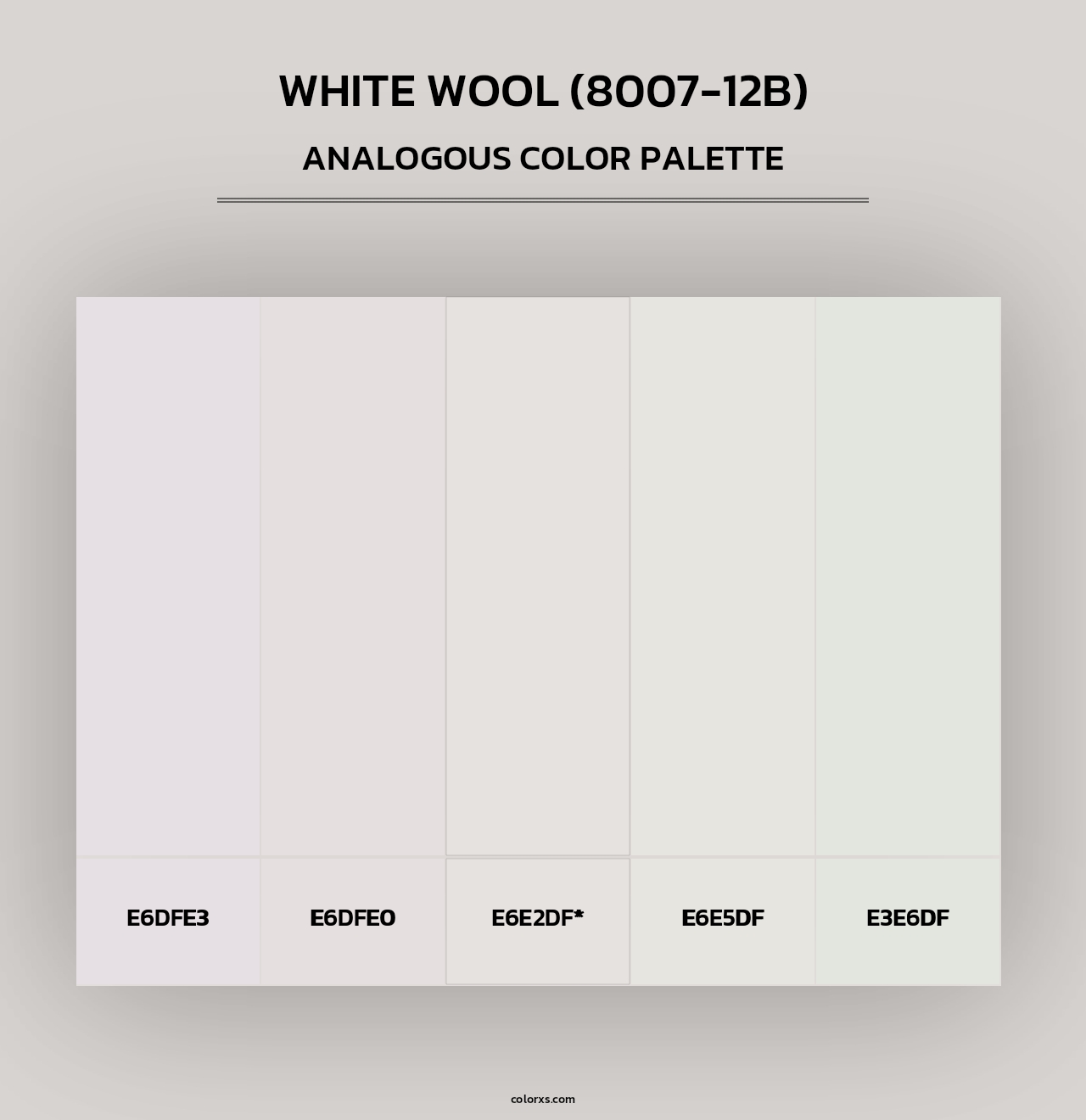 White Wool (8007-12B) - Analogous Color Palette