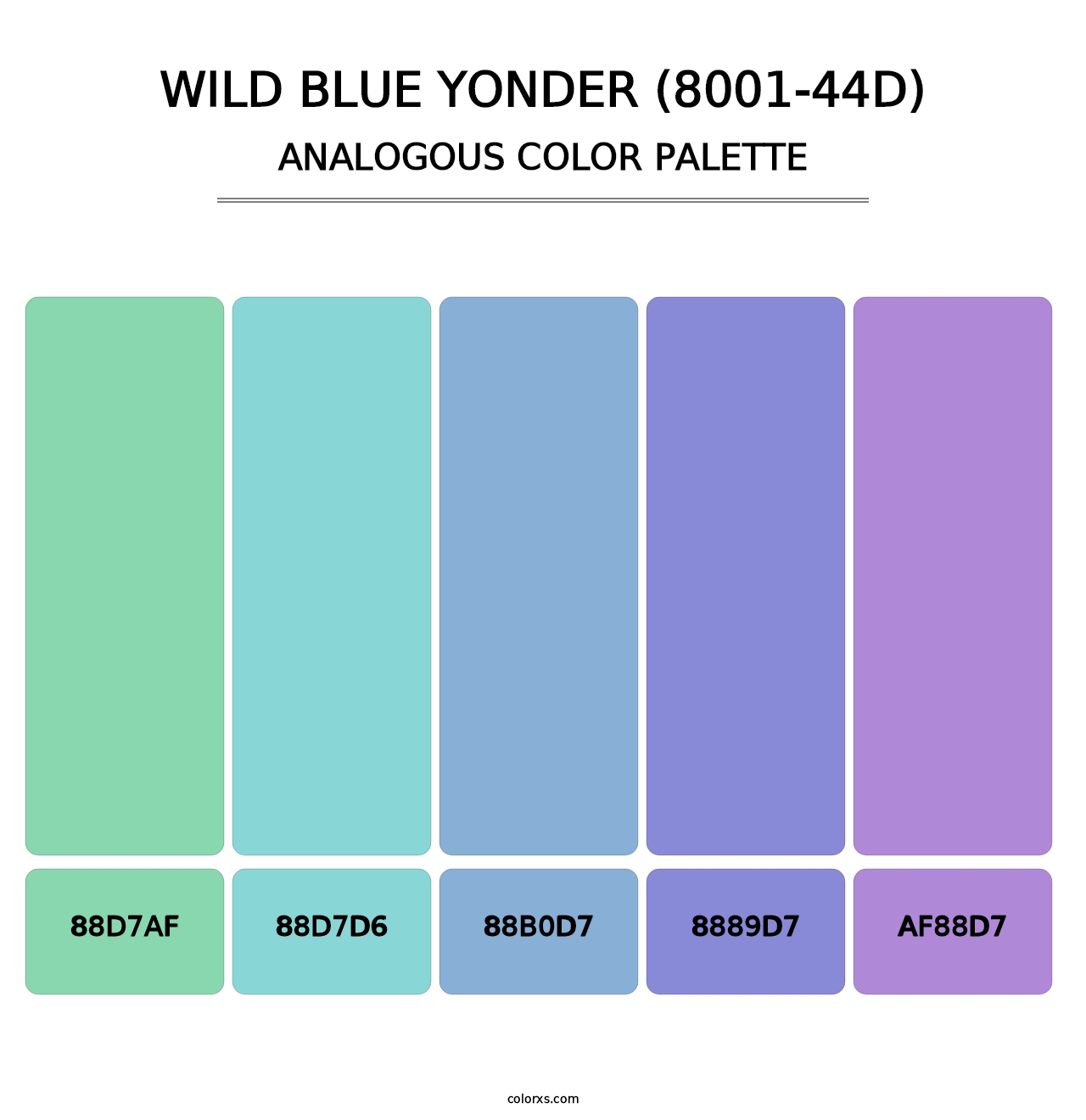 Wild Blue Yonder (8001-44D) - Analogous Color Palette