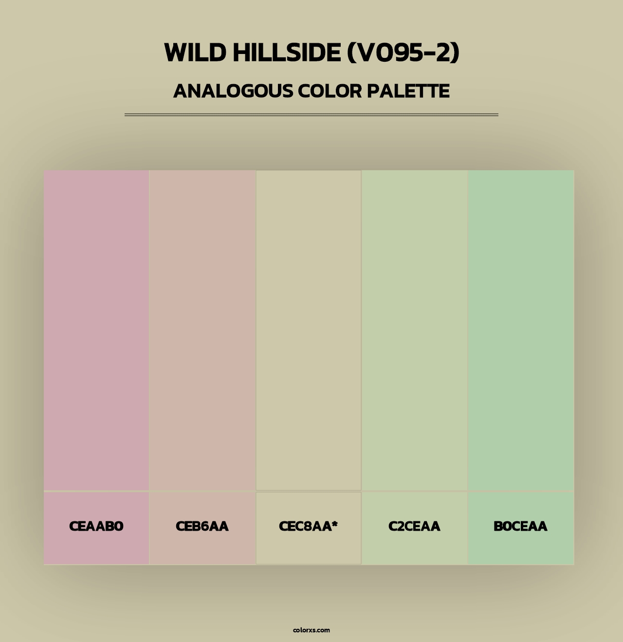 Wild Hillside (V095-2) - Analogous Color Palette