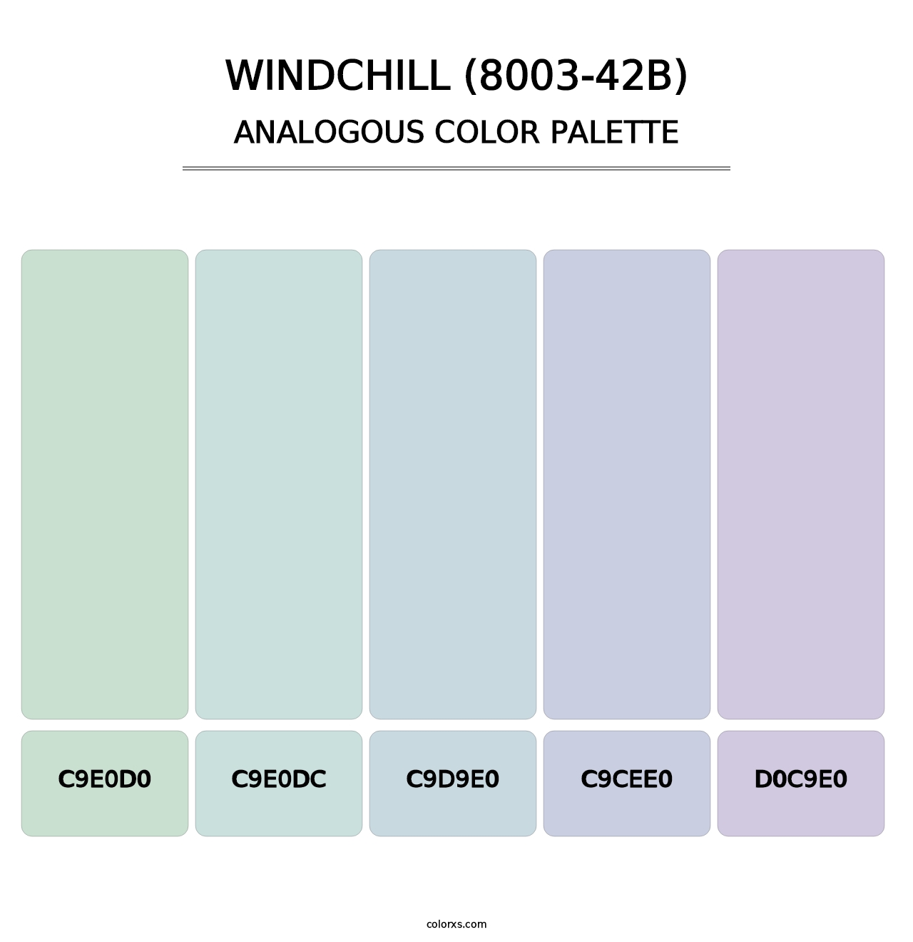 Windchill (8003-42B) - Analogous Color Palette
